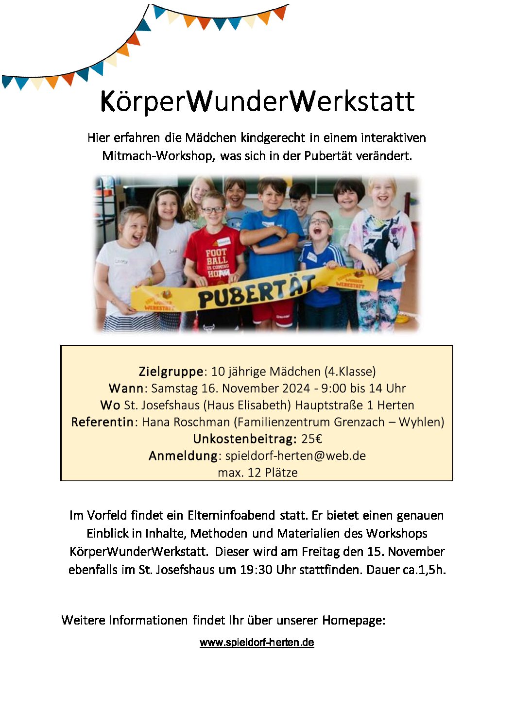 Flyer KörperWunderWerkstatt